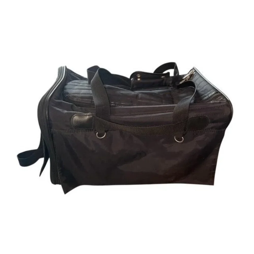 Sherpa Black Travel Pet Carrier Bag 18x12x12 Shoulder Strap Handles Dog Cat